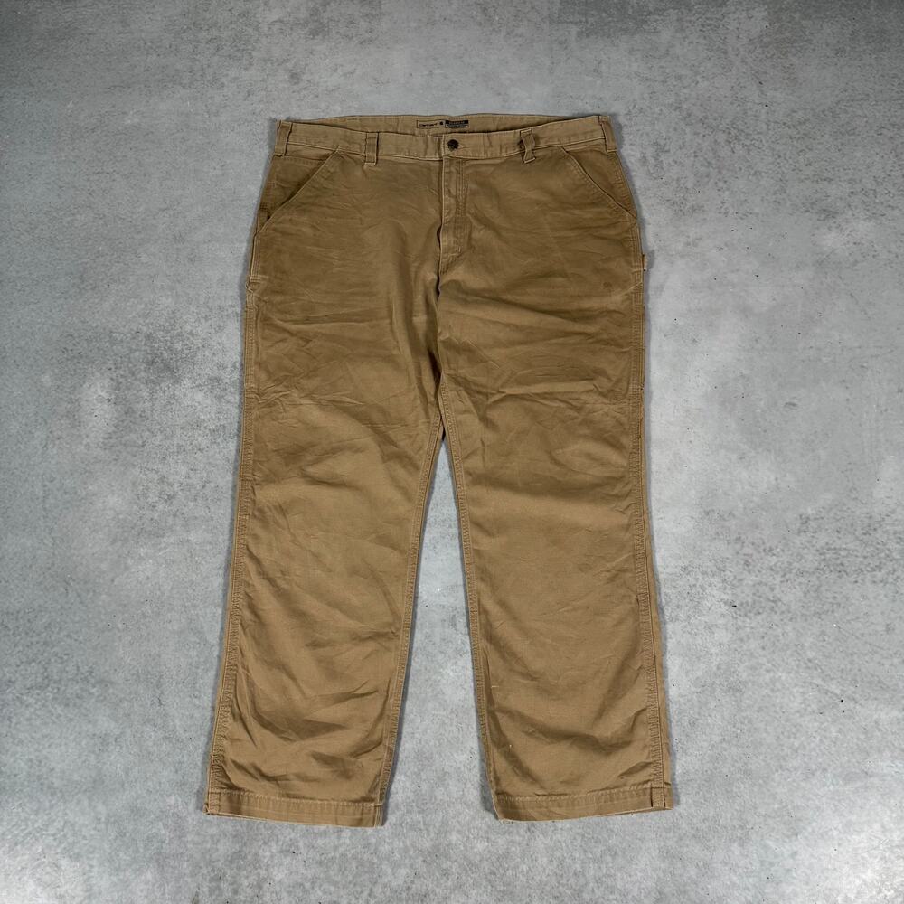 Carhartt Relaxed Fit Work Pants Khaki - Size: 42x30